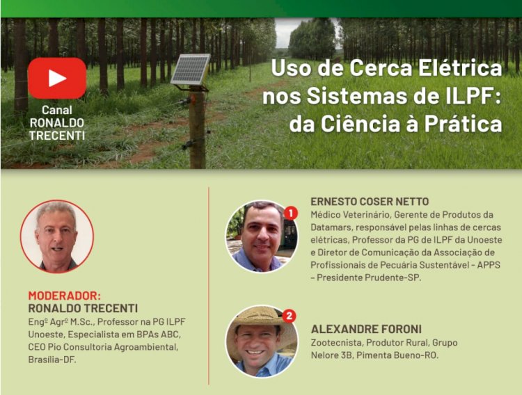 Cercas elétricas: importância e uso estratégico é tema de live nesta quarta-feira