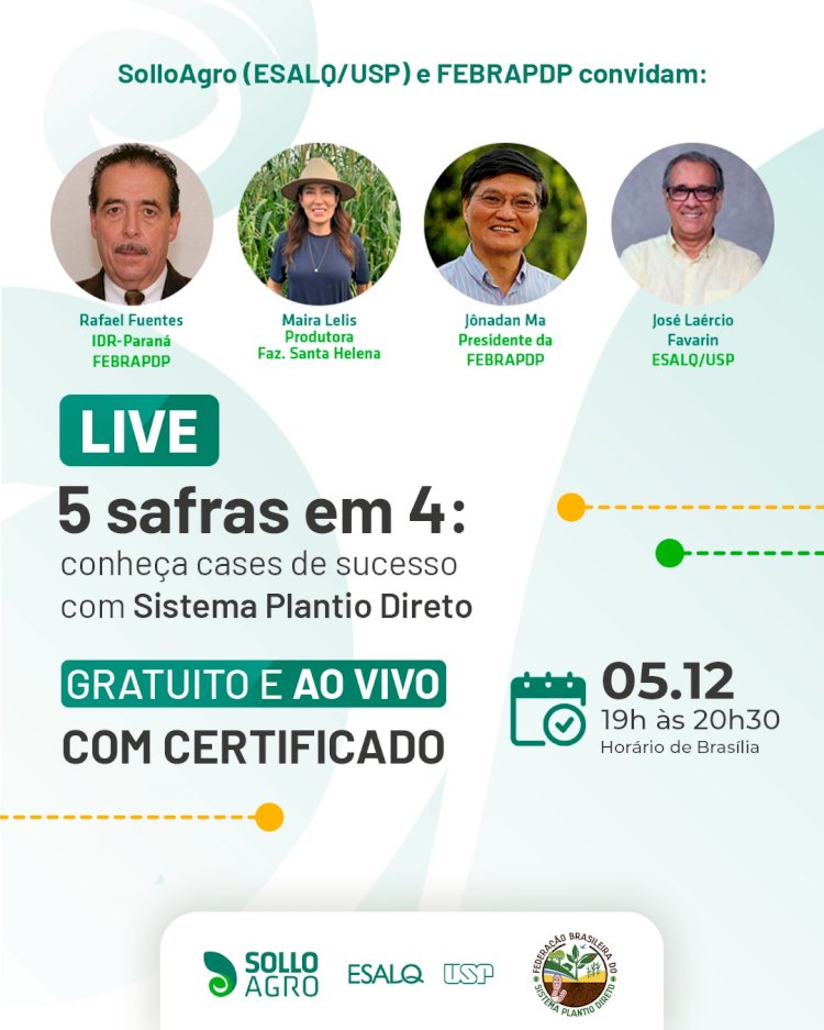5 safras em 4: conheça cases de sucesso com Sistema Plantio Direto