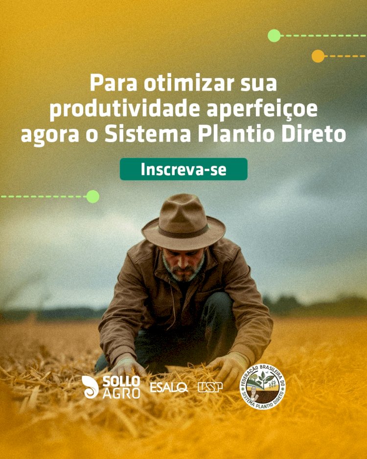 Curso inédito para capacitação em agricultura sustentável e de alto desempenho começa nesta quinta, 6