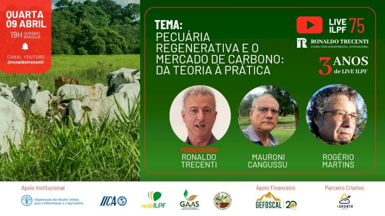 Live destaca Pecuária Regenerativa e Mercado de Carbono nesta quarta