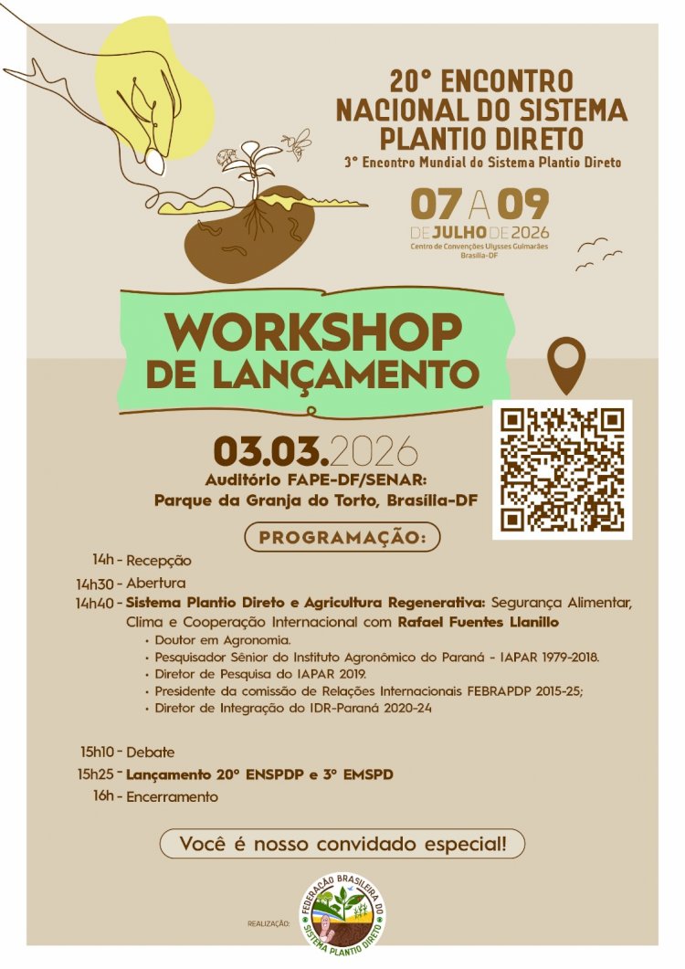 Workshop lança oficialmente 20º Encontro Nacional e 3º Encontro Mundial do Sistema Plantio Direto